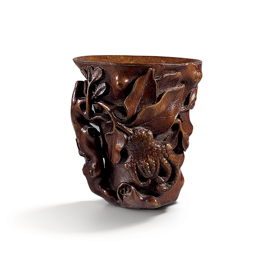 A BAMBOO LIBATION CUP