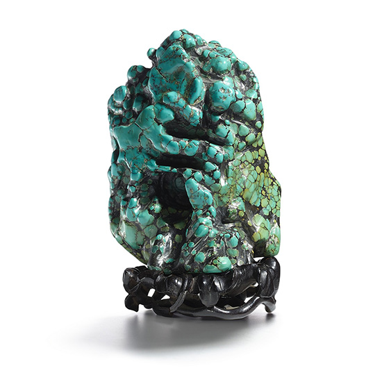 A TURQUOISE SCHOLAR’S ROCK