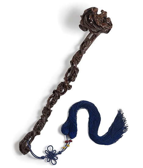 A BAMBOO ROOT RUYI SCEPTRE