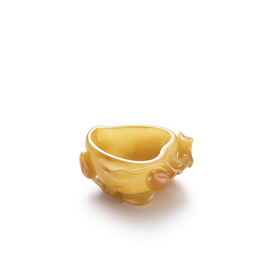 A Yellow Agate ‘Peach’ Washer