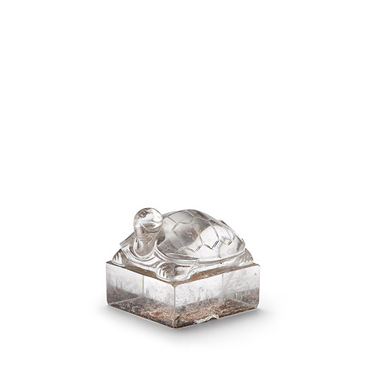 A CARVED ROCK CRYSTAL SEAL