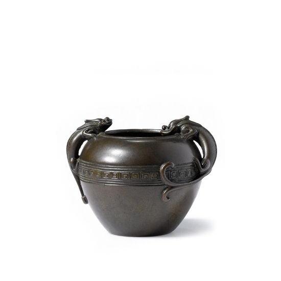 A BRONZE WATERPOT