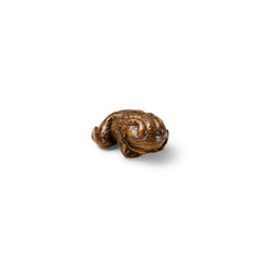 A BAMBOO FIGURE OF A TOAD