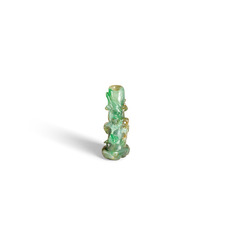 A SMALL JADEITE INCENSE STICK HOLDER